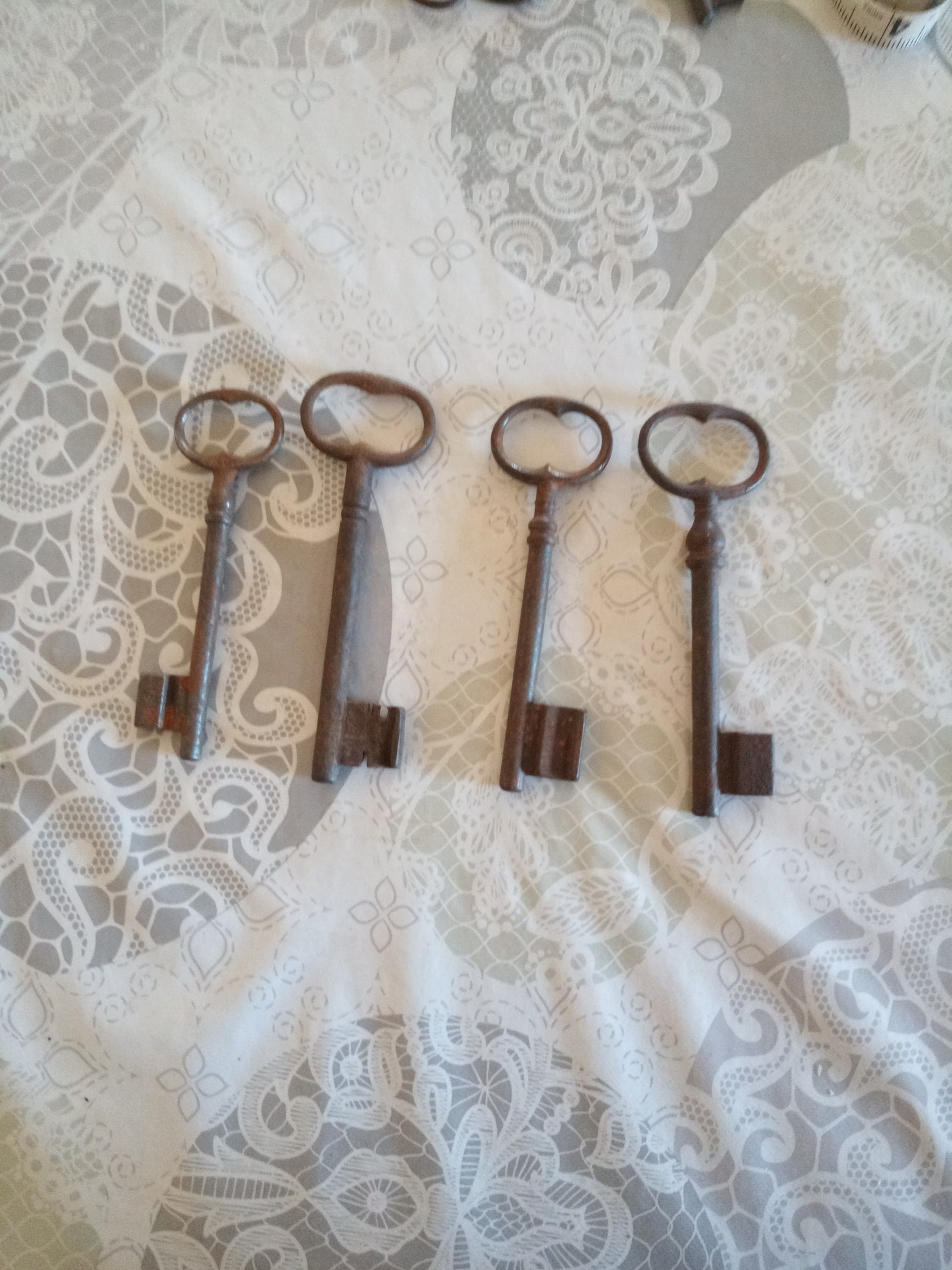 Clé Squelette, Art Clé Décor de Clés Français, Antique, Mariage, Français Rustique, Château Cadeaux 