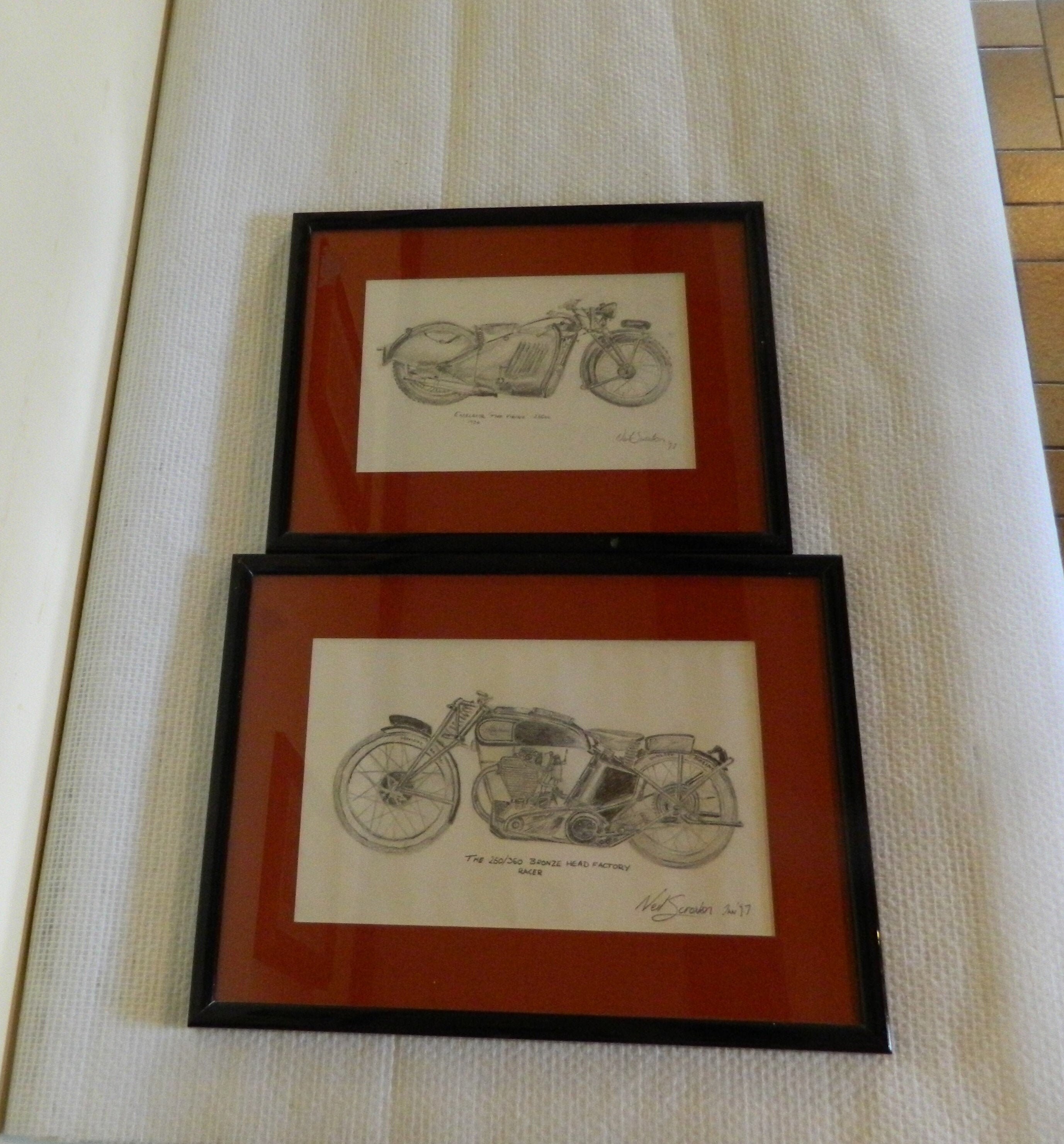 Croquis de Crayon, Images Croquis Moto, Motos Encadrées, Le Vélo Viking, Excelsior, Cadeaux d'homme,