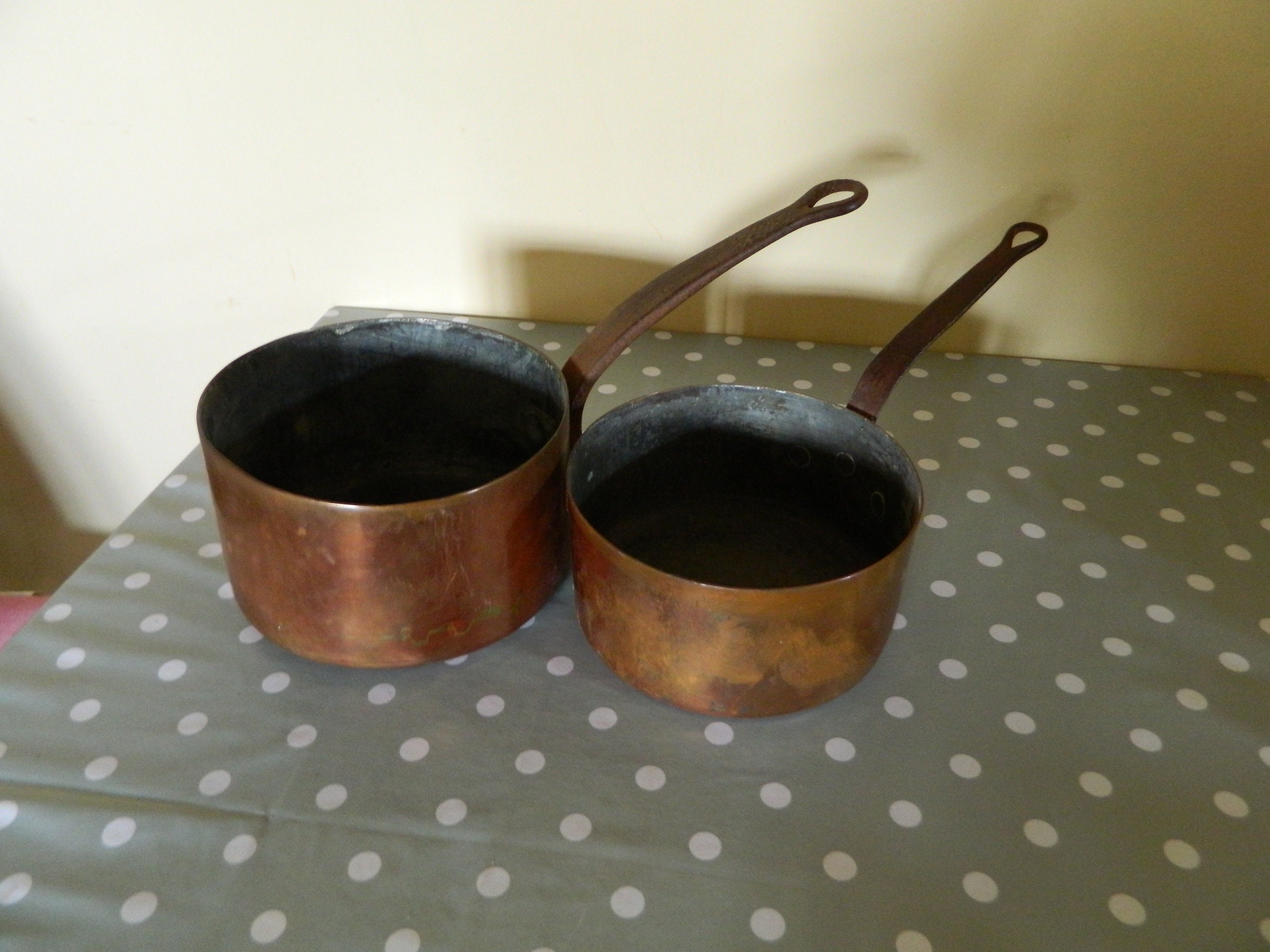 Copper Pans Copper Pan Pots and Pans French Copper Kitchen Etsy