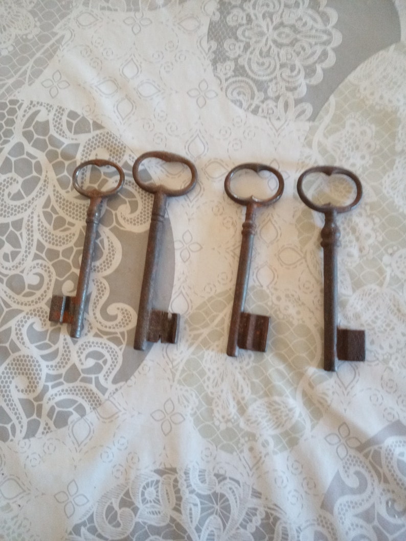 Skeleton Key Skeleton Key Art Skeleton Key Decor French Etsy