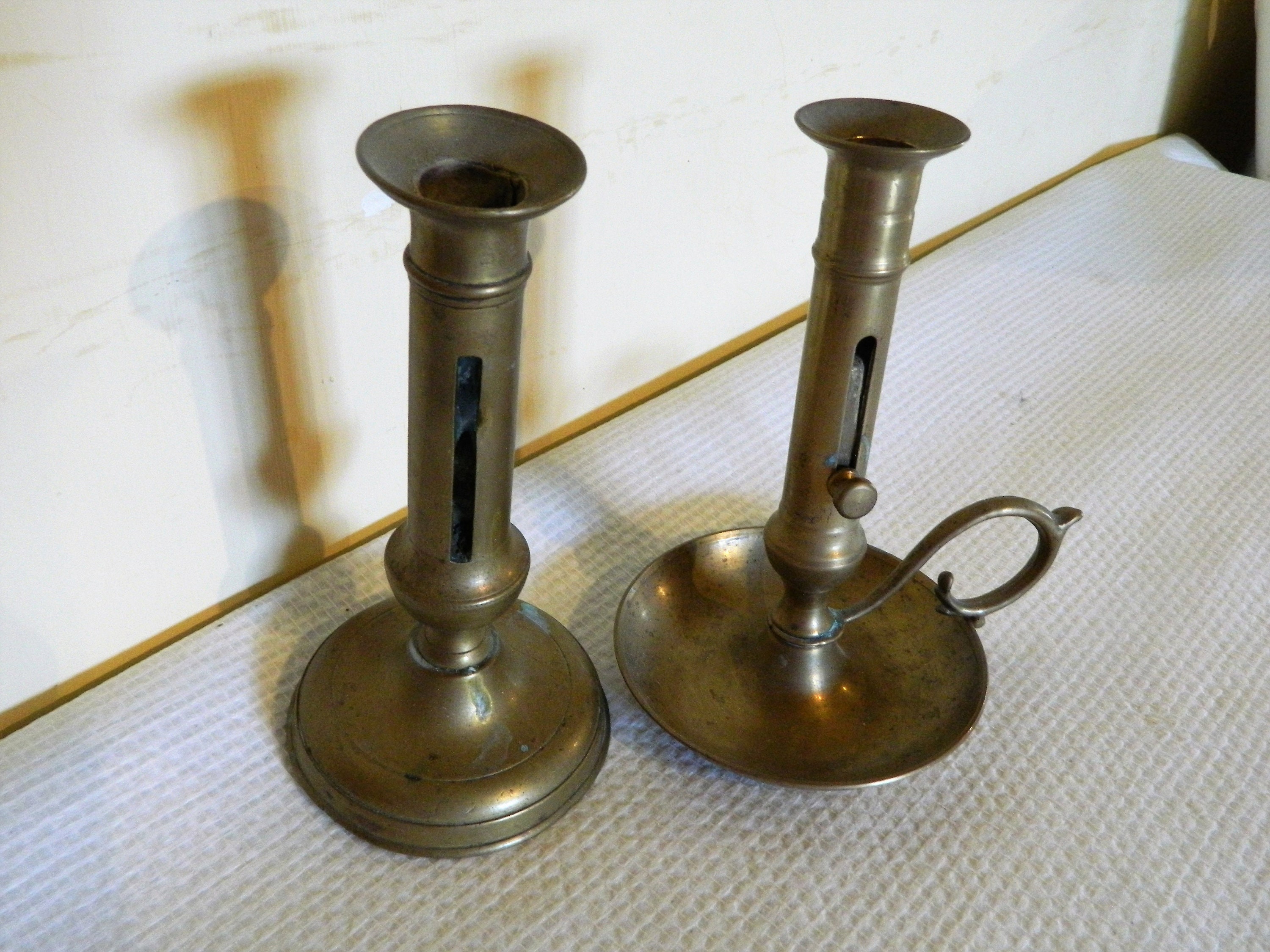 Bâtons de Bougie en Laiton, Pièce Maîtresse Laiton Vintage, Chandelier, Chandeliers, Porte-Bougies, 