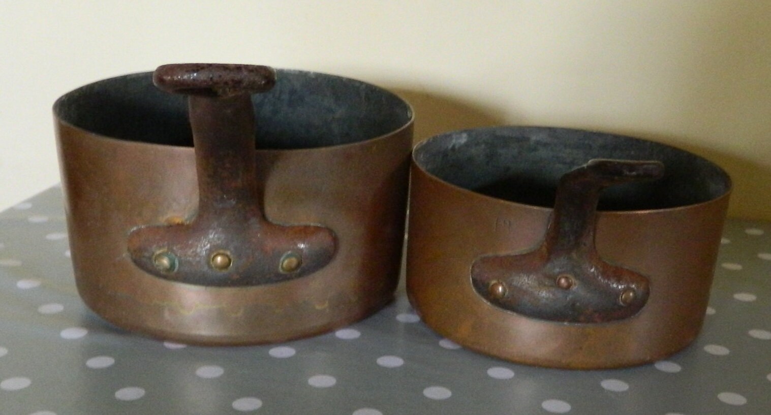 Copper Pans Copper Pan Pots and Pans French Copper Kitchen Etsy
