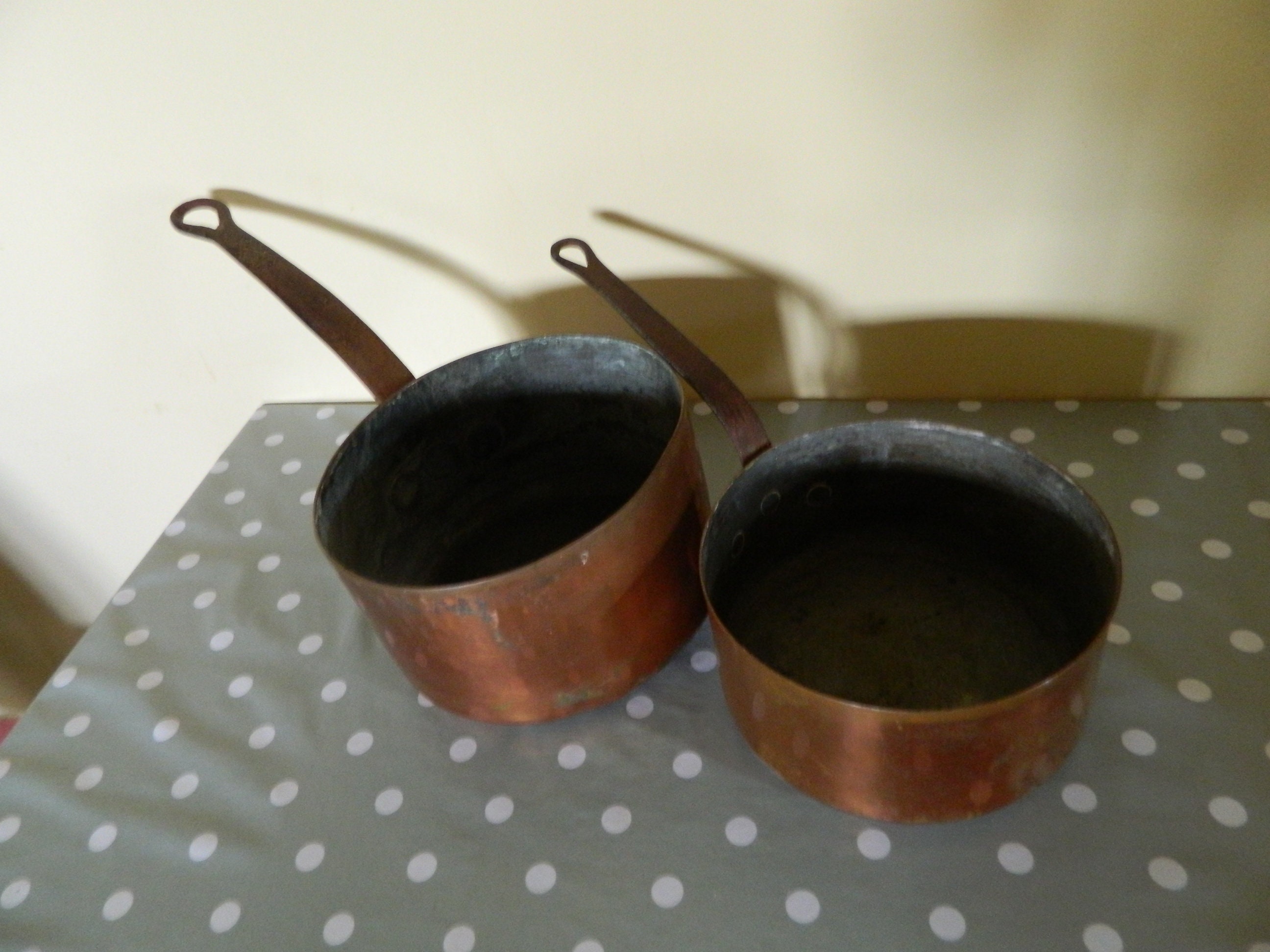 Copper Pans Copper Pan Pots and Pans French Copper Kitchen Etsy