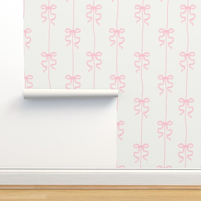 Pink Bow Wallpaper - Etsy