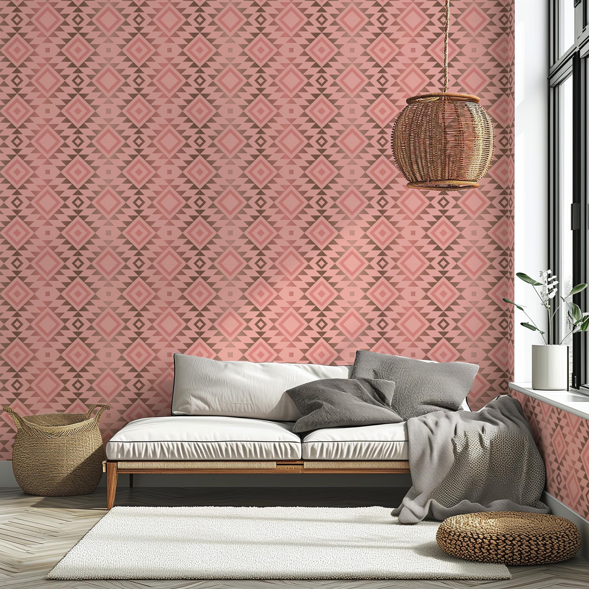 Aztec Peel And Stick Wallpaper