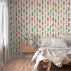 California Dreaming Surf Boards, Kids Wallpaper, Peel Stick Removable Wallpaper, Beach Theme, Boy Bedroom Theme