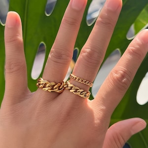 Etsy chain ring hotsell