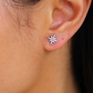 Bridesmaid Gift Starburst earrings Earrings Star Earrings Dainty Earrings Starburst stud earrings Gold dainty earrings Gift for her