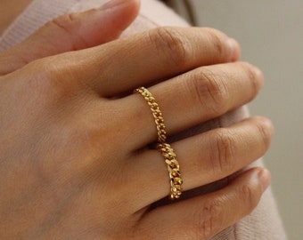 Unisex Ring Minimalist Ring kakupao Chain Ring,Silver Rings,Simple Stackable Chain Ring Unisex Ring Minimalist Ring kakupao Chain Ring,Silver Rings,Simple Stackable Chain Ring
