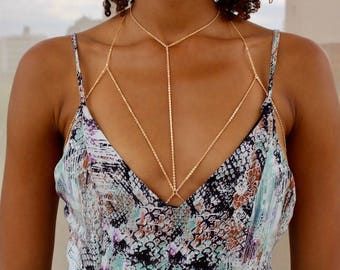 Body chain under best sale dress