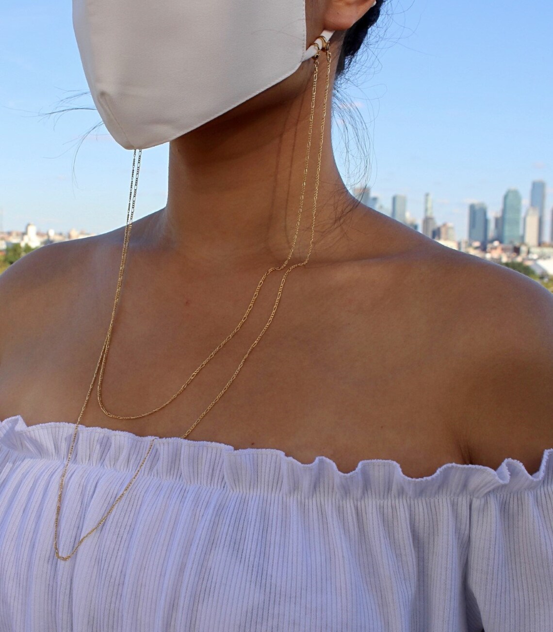 Face Mask Chain Holder Face Mask Necklace Mask Accessory Etsy