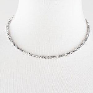 Dainty Rhinestone Choker Diamond Choker Crystal Choker Necklace Bridesmaid Gift Dainty Necklace Dainty Choker Gold Choker image 7