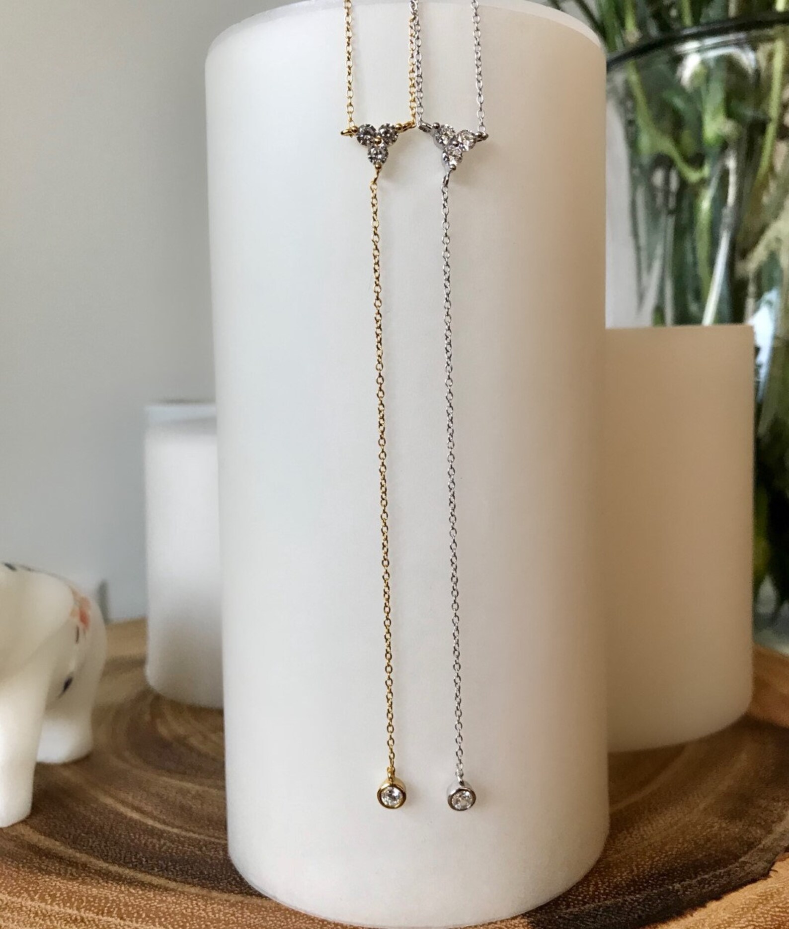 Silver Lariat Necklace Long Lariat Necklace Silver Y Drop Etsy