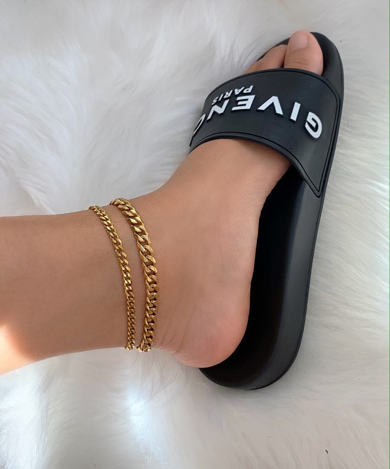 thick cuban anklet