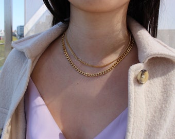 Thick Gold Chain Necklace 3mm 5mm Chain 