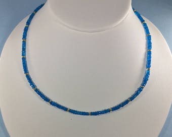 Apatite Necklace, Apatite Necklace, Natural Apatite Necklace, Genuine Apatite Gemstone Necklace,