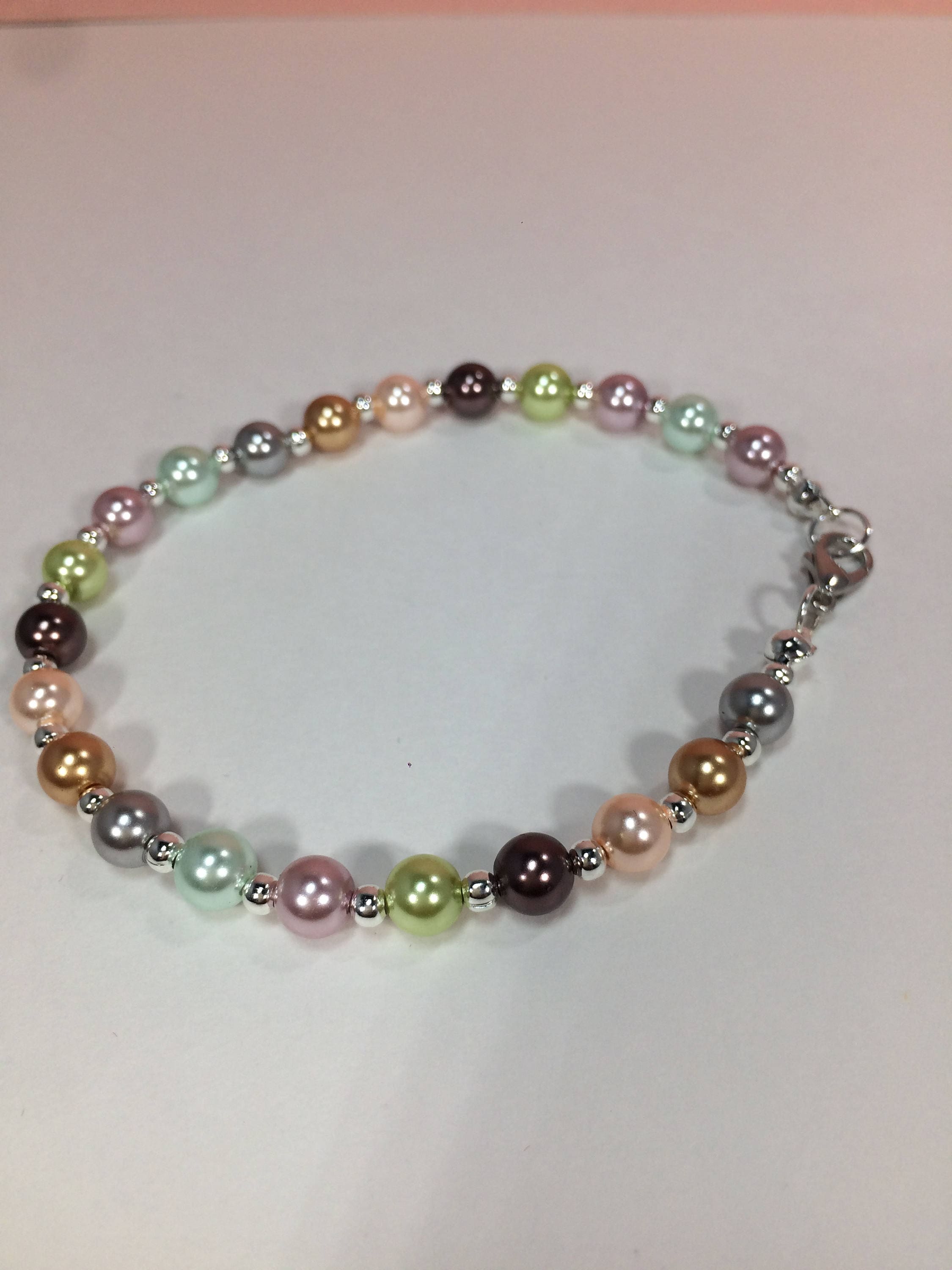 Lila Stretch Bracelet in Pastel Mix main image 1
