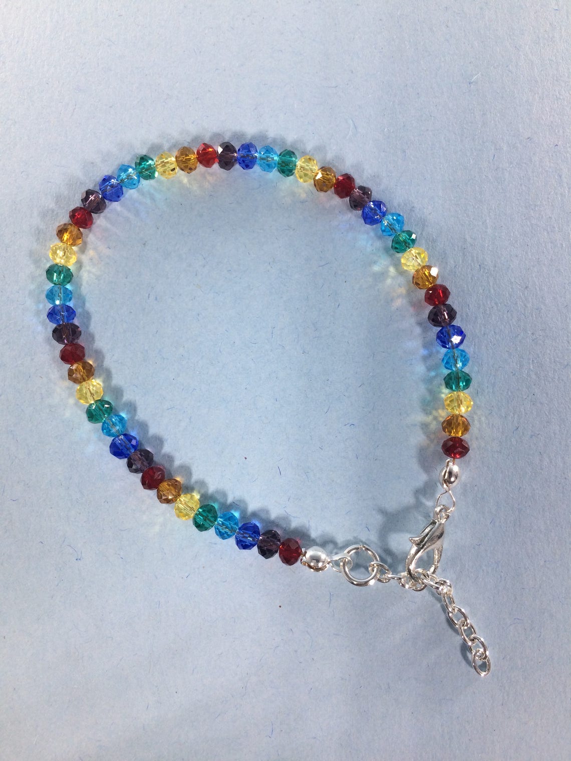 Rainbow Quartz Bracelet Rainbow Quartz Bracelet gemstone Etsy.de