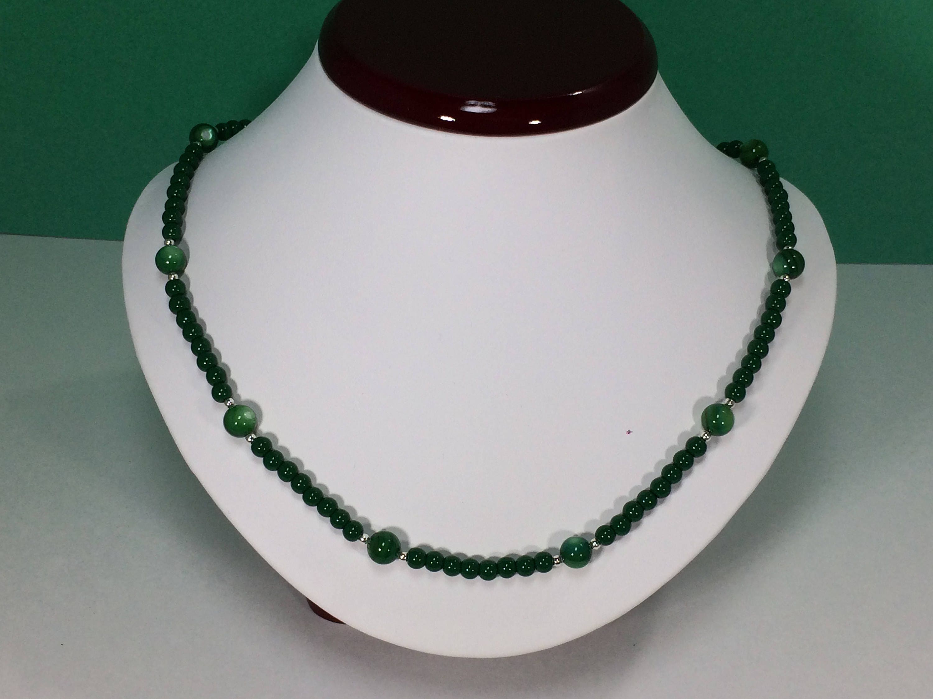 Malachite Hemisphere Necklace main image 1