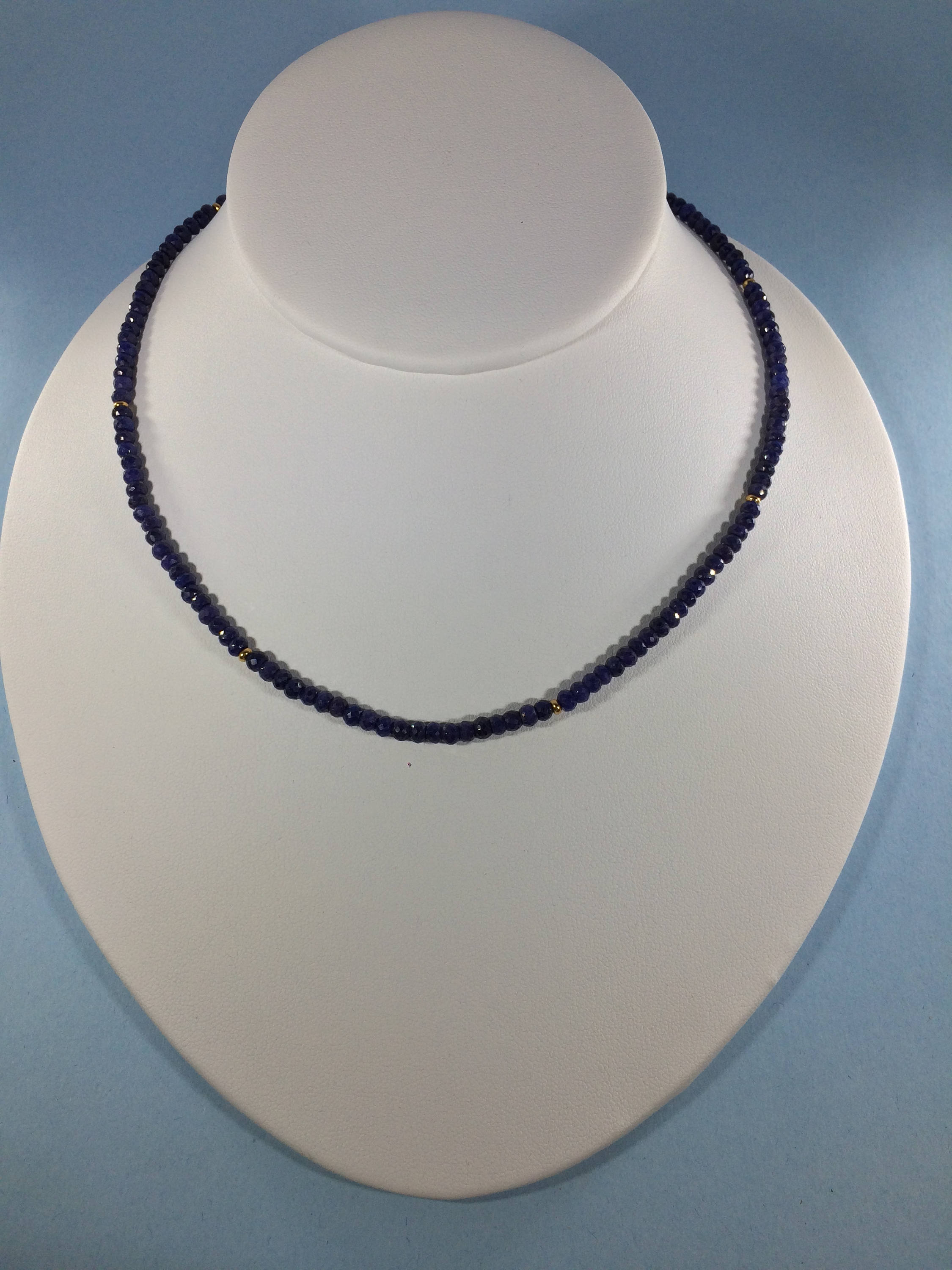 Sapphire Necklace Natural Sapphire Necklace Genuine Sapphire - Etsy UK
