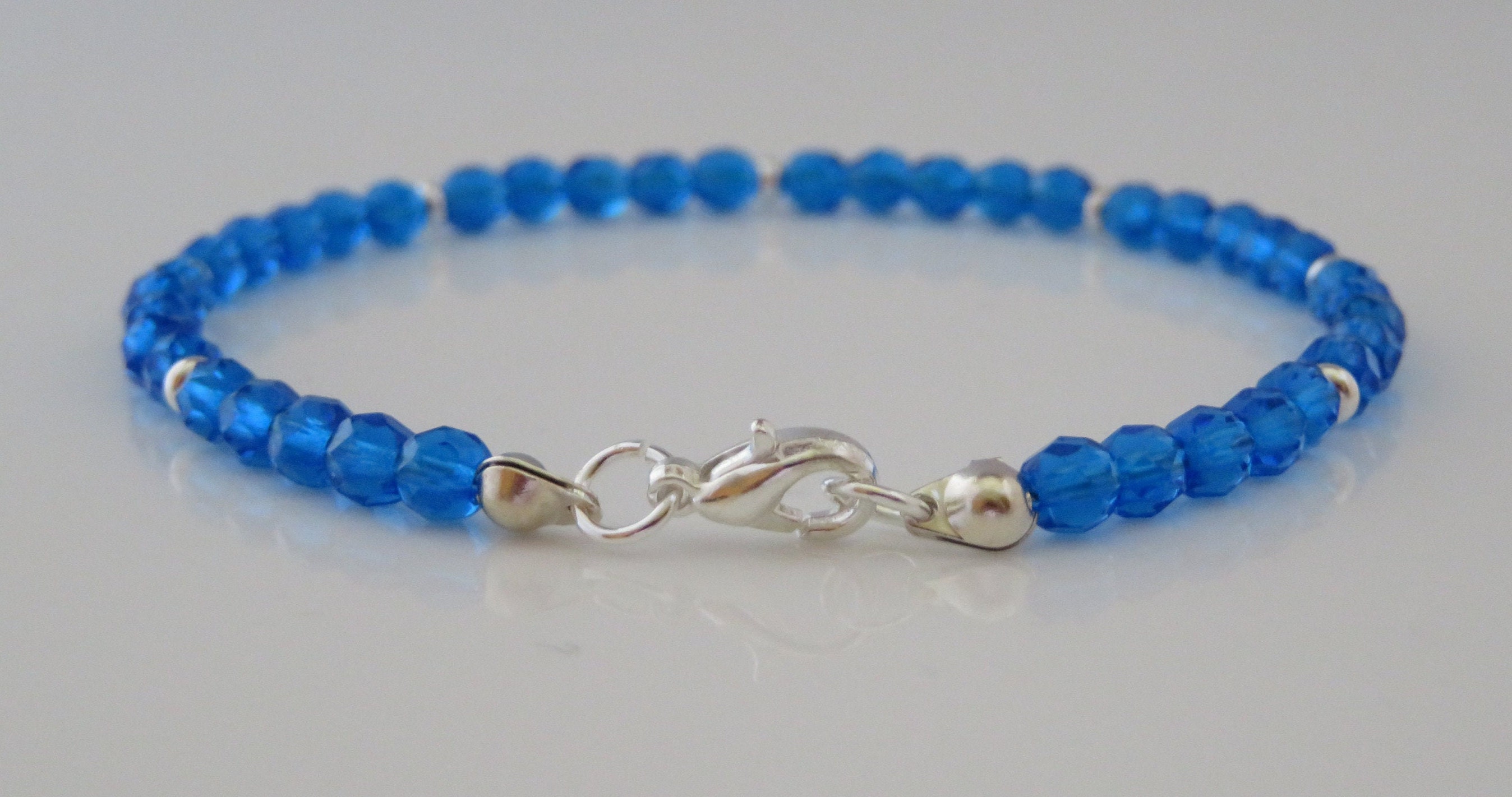 Sapphire Bracelet, Sapphire Gemstone Bracelet , Gemstone Bracelet
