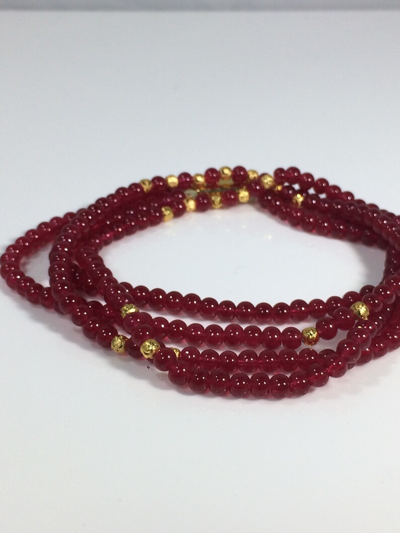 Birthstone Necklace Ruby Necklace BESTSELLER SALE 30/% Ruby Necklace Natural Ruby Necklace Two strand Genuine Ruby Gemstone Necklace