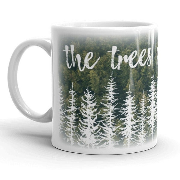 The Trees Speak Latin Coffee Mug - The Raven Cycle - Maggie Stiefvater