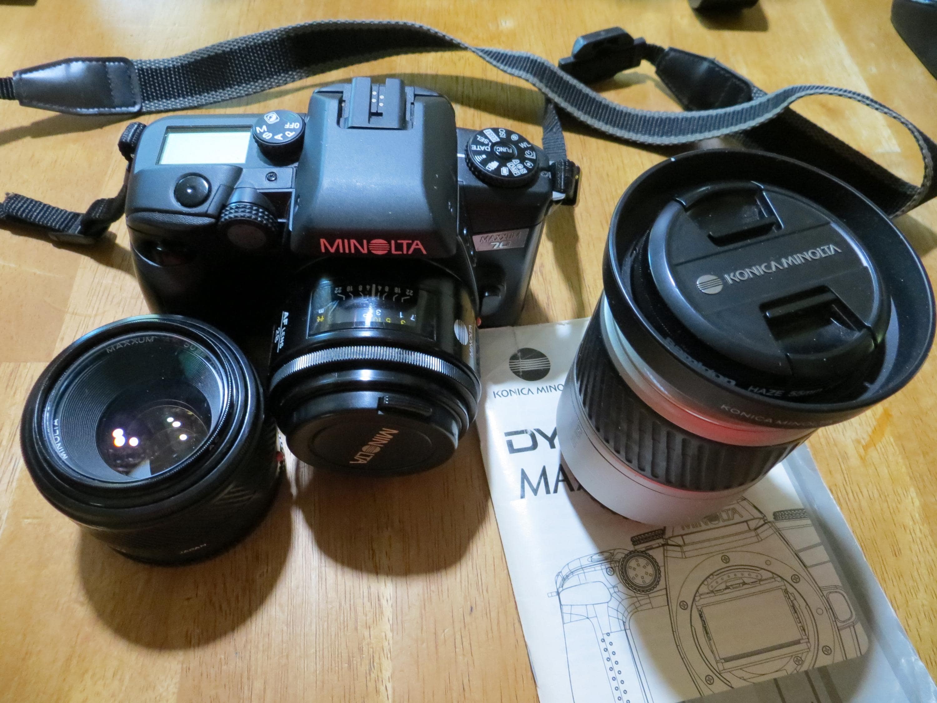 Film Camera Minolta Maxxum Lenses Slr Camera Minolta Maxxum 70