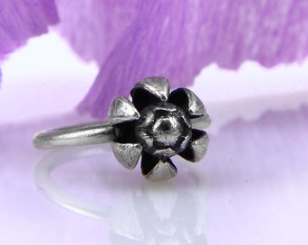 Water lily ring silver jewelry Mathilde Hagen