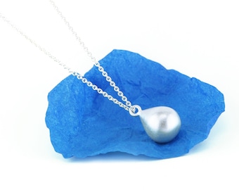 Silver drop jewelry Mathilde Hagen