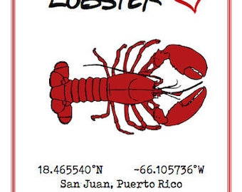 You're My Lobster Wall Art CUSTOM