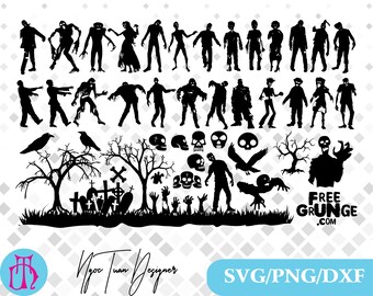 Download Zombie silhouette | Etsy