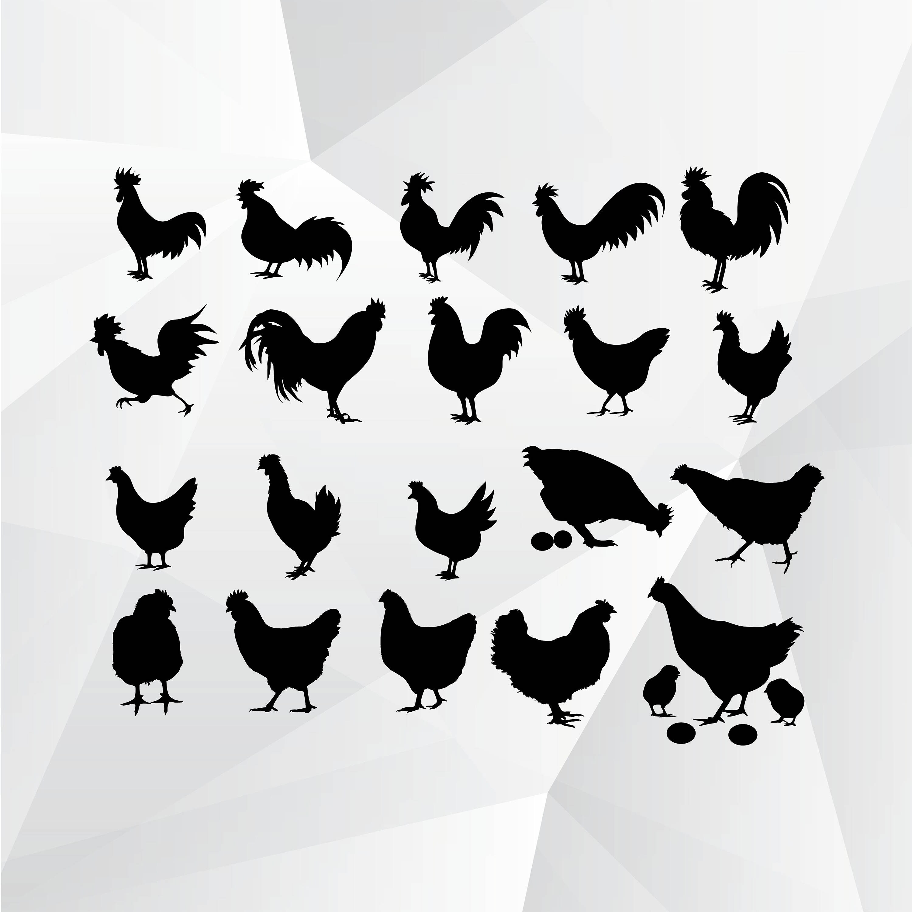 Huhn Svg Png Jpg Eps/Huhn Clipart für Print Design | Etsy