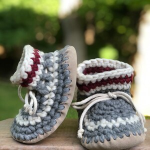 Youth Cabin Slippers, 100%  Highland Wool, Sheepskin and Suede