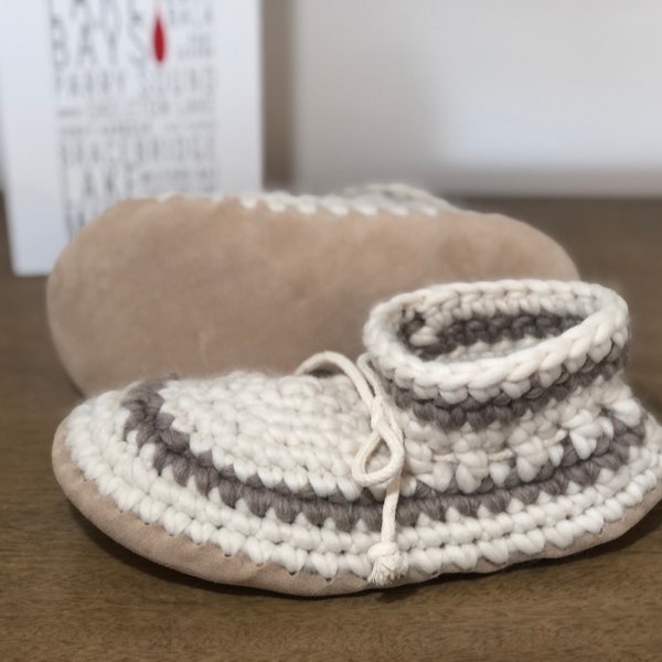 Woman’s Cabin Slippers, 100%  Highland Wool, Sheepskin and Suede
