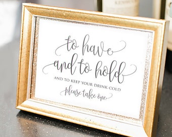 Wedding Koozie Sign Etsy