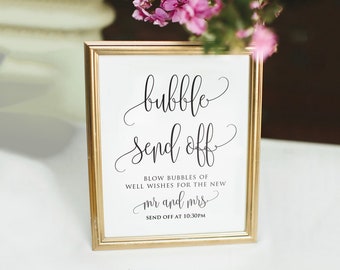 bubble send off etsy