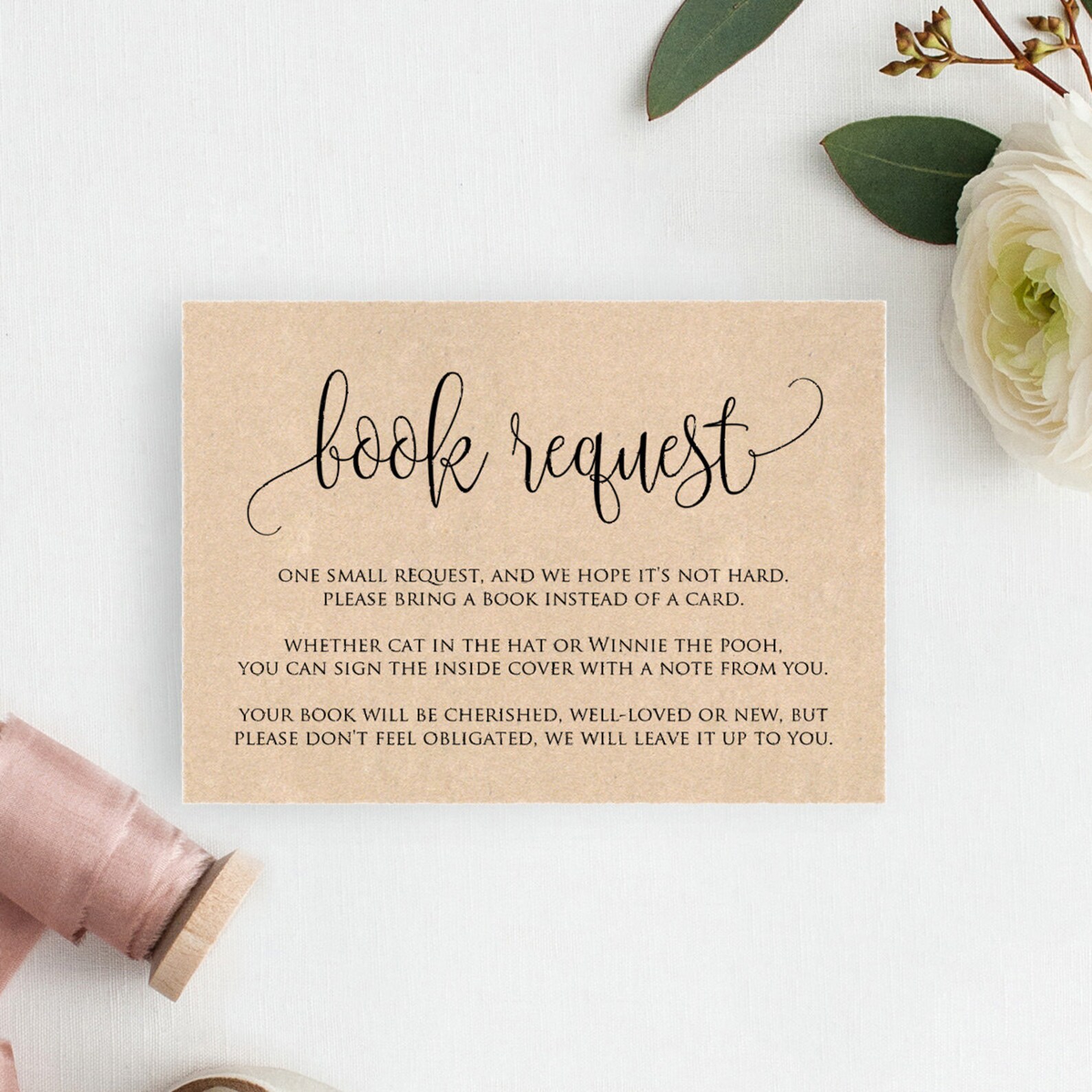 Baby Shower Book Request Cards Calligraphy Baby Shower Games Etsy