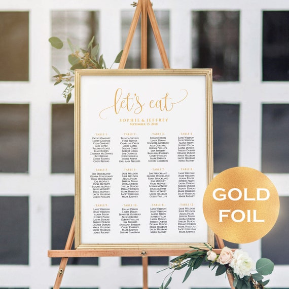 Staples Wedding Seating Chart