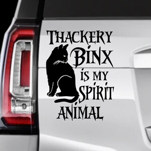 Binx / Spirit Animal / Black Cat / Mom Sticker / Mom / Car Decal / Computer Decal / Halloween / Wall Decal / Sticker