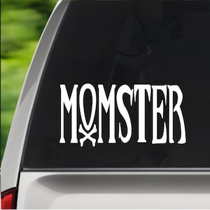 MomSter / Mom Sticker / Mom / Car Decal / Computer Decal / Halloween / Wall Decal / Sticker
