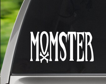 Momster Halloween Car Decal: Mom Sticker