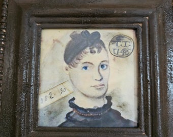 Folk Woman Framed Art