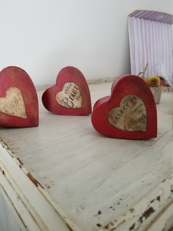 Paper Mache' Heart Box Etsy