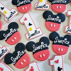Mickey Mouse Birthday Cookies; Disney, Birthday