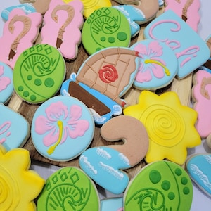Island Girl Cookies, Moana Cookies