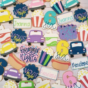 Movie Night, Drive in Movie Cookies