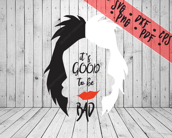 Download Cruella de Vil Face SVG Disney Villain png pdf dxf eps | Etsy