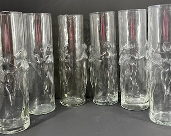 Set of Six Libbey "La Femme: Highball Glasses