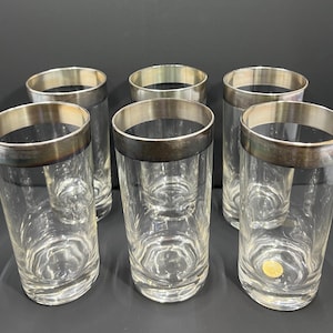 Set of 6 Dorothy Thorpe Flat Tumblers (one w/sticker)
